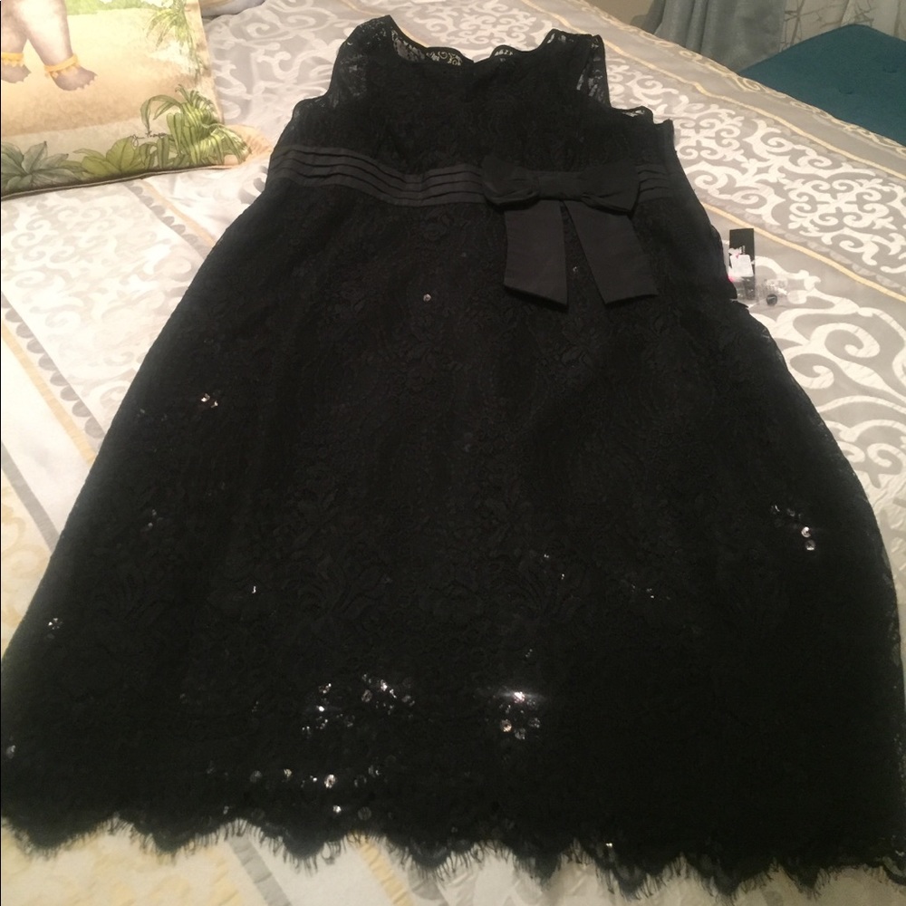 Tahari Black Lace Dress